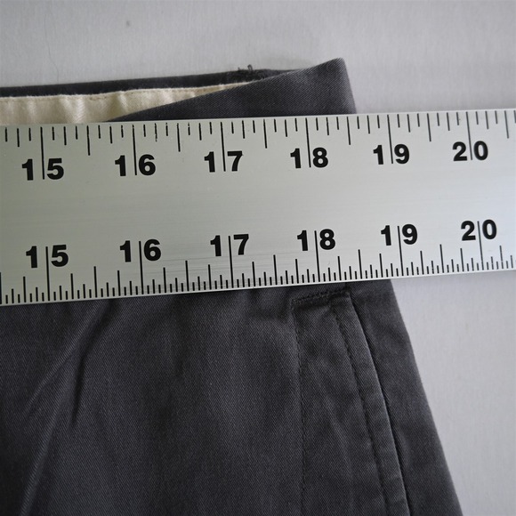 Grayers 36x34 Gray Stretch‎ Cotton Flat Front Straight Mens Chino Pants - Picture 2 of 9